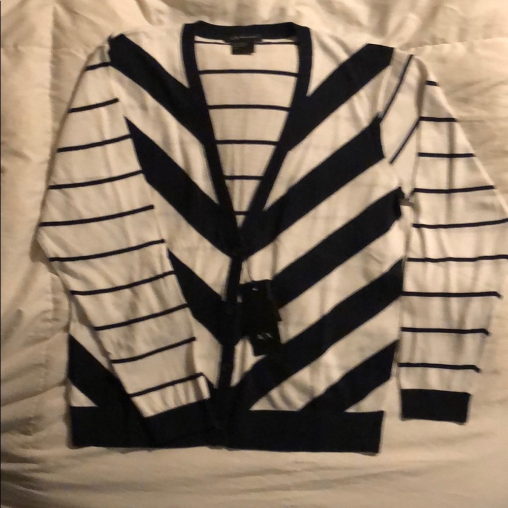 Armani Exchange Striped Cardigan
